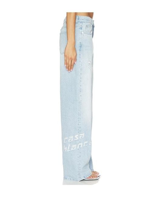 Casablanca Blue Graffiti Jeans