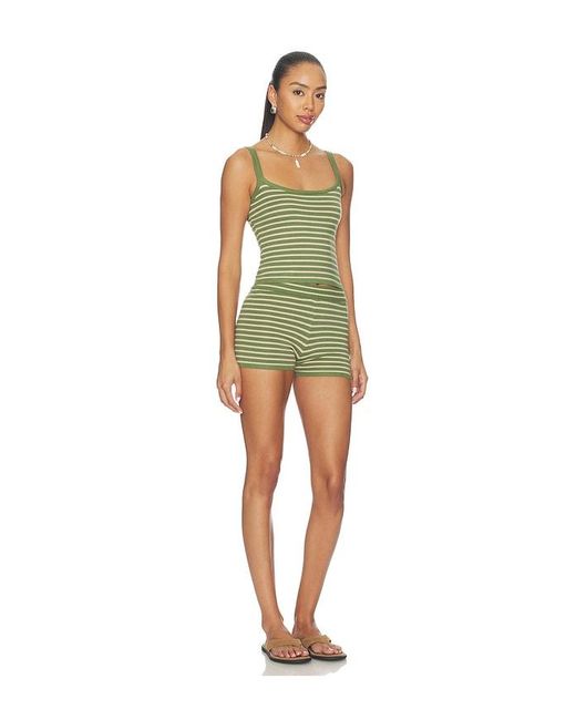 superdown Green Anneli Knit Short Set