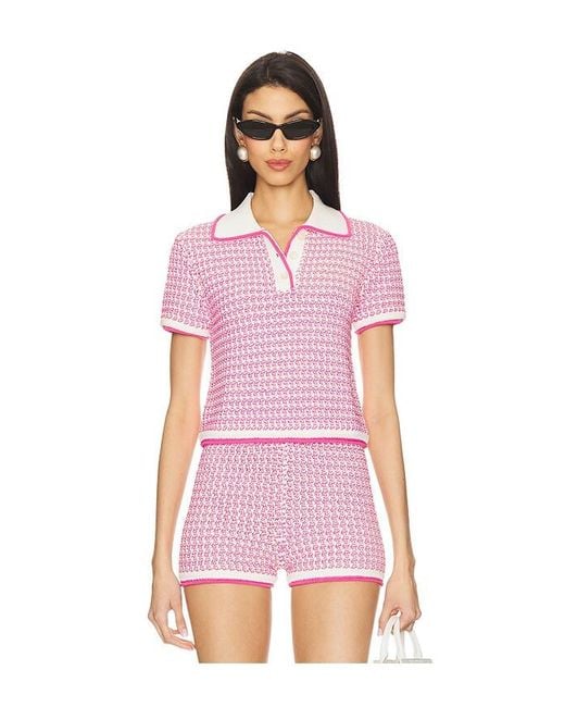 Lovers + Friends Lena トップ Pink