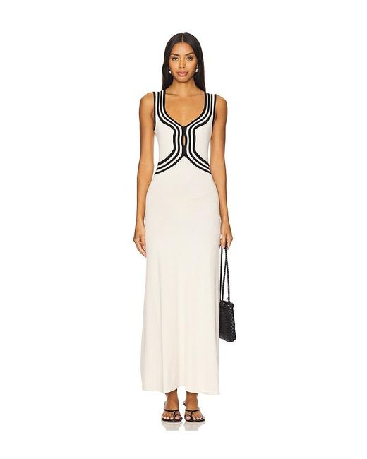SOVERE White Swell Knit Dress