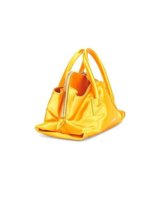 The Attico Yellow La Passeggiata Mini Top Handle Bag