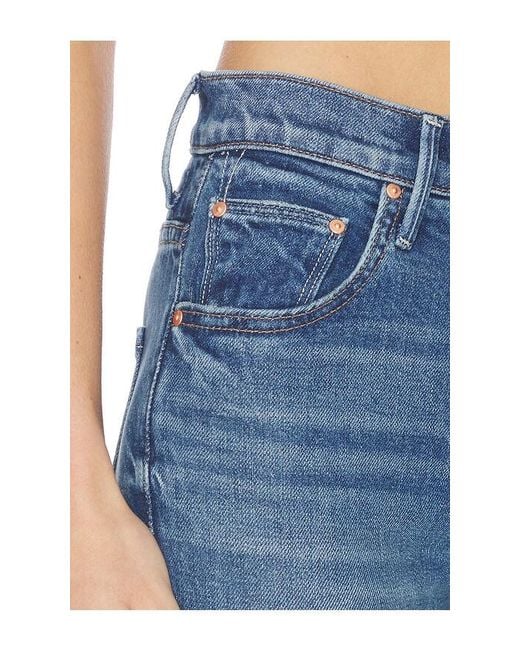 Mother Blue The Insider Ankle Jeans
