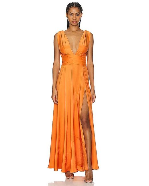 Azeeza Orange Cirrus Gown