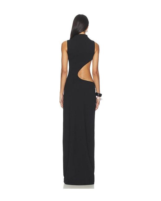 Cha The Label Black Cut Out Maxi Dress