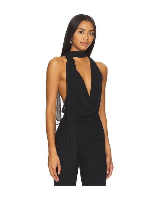 MAJORELLE Black Kelly Halter Top