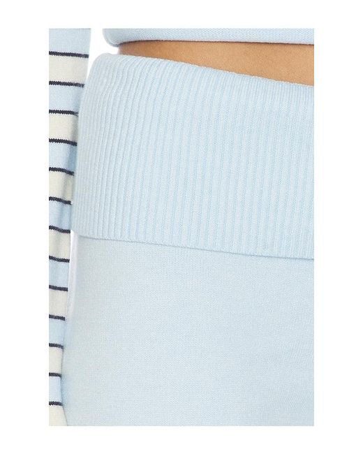 Frankie's Bikinis Blue Dawson Cloud Knit Pant