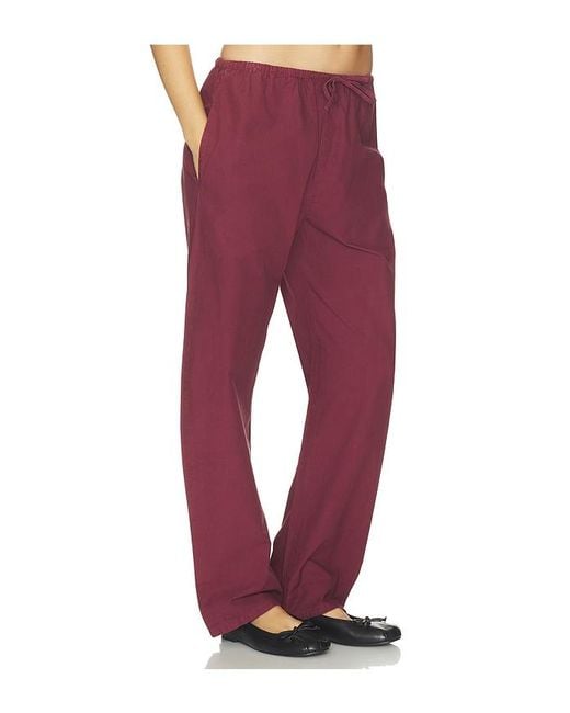 Leset Red Kyoto Drawstring Pant