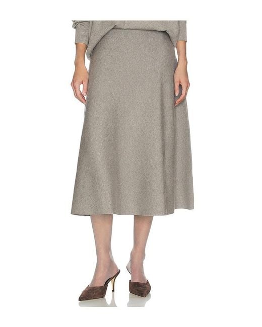 Helsa Gray Xanthe Knit Skirt