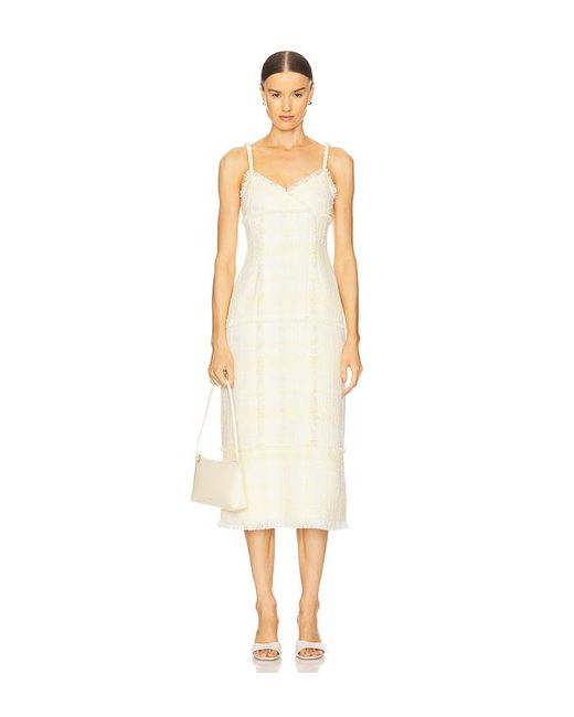 Alexis White Midikleid Tweed
