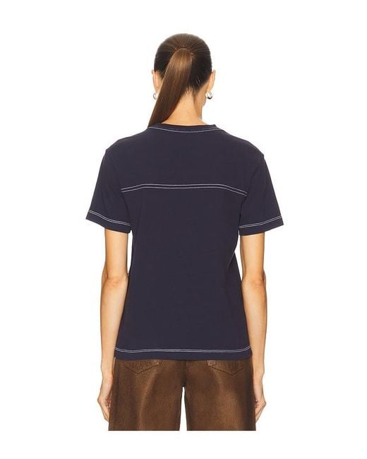 GRLFRND Blue Football Tee