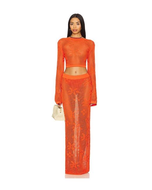 SNDY'S Orange Terra Reversible Top