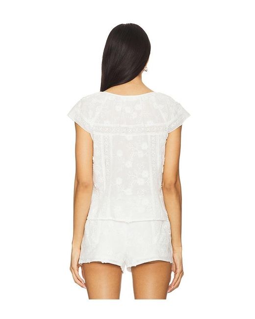 Amanda Uprichard White Norina Top
