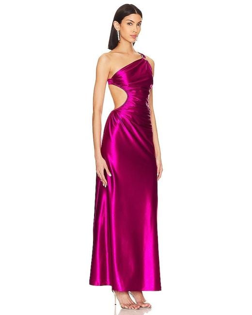 Lovers + Friends Pink Colette Cutout Maxi Dress