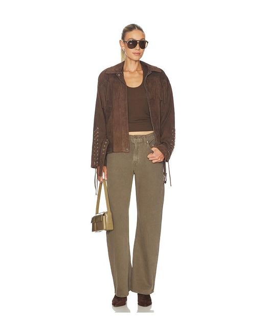 Lamarque Brown Kyel Suede Jacket