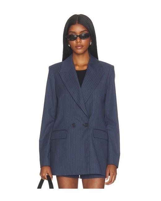 FAVORITE DAUGHTER Blue The Suits You Blazer