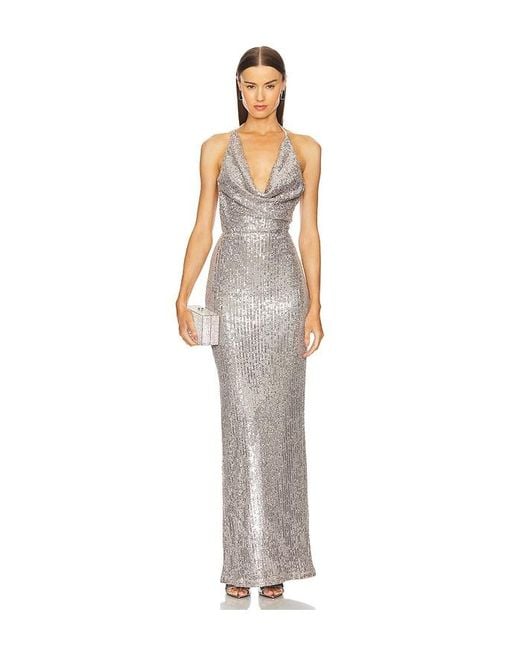 Michael Costello White X Revolve Luise Gown