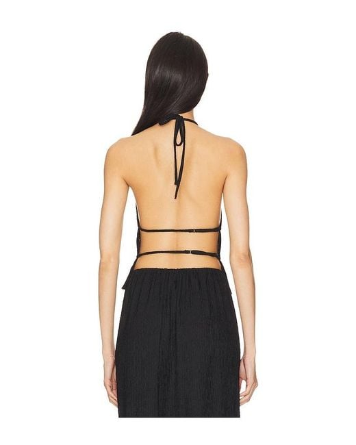 MORE TO COME Black Malina Top