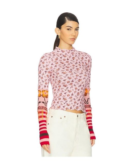 Free People Red X We The Free Bold Bowery Cuff Top