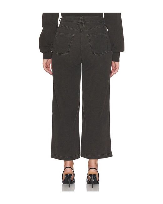 GOOD AMERICAN Black Jeanius Cropped Good Skate