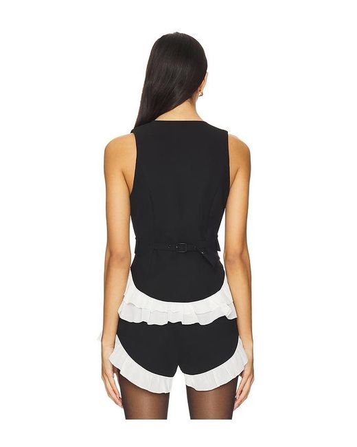 For Love & Lemons Black Noemie Vest