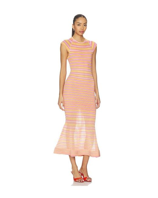 Jonathan Simkhai White Danica Knit Midi Dress
