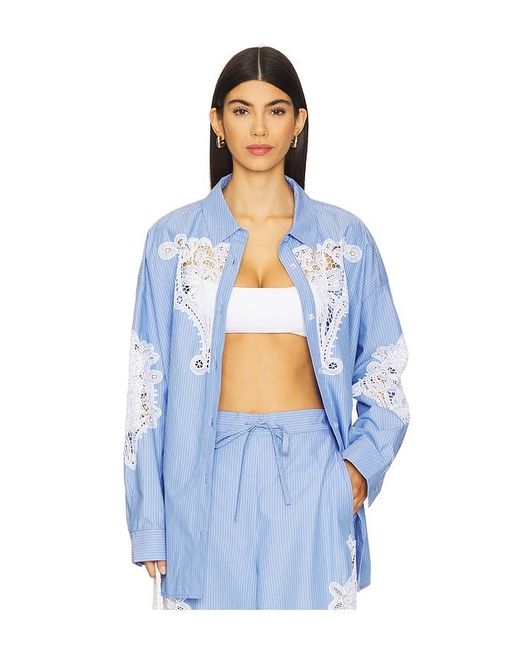 Essentiel Antwerp Blue Hoofd Lace Shirt