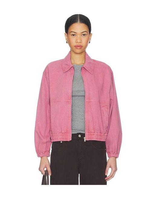 Free People Pink X We The Free Birdie Jacket