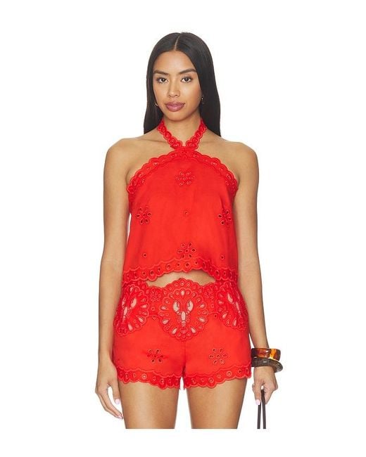 retroféte Red Caliane Top