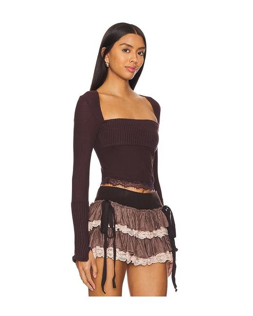 ZEMETA Black Cozy Knit Top