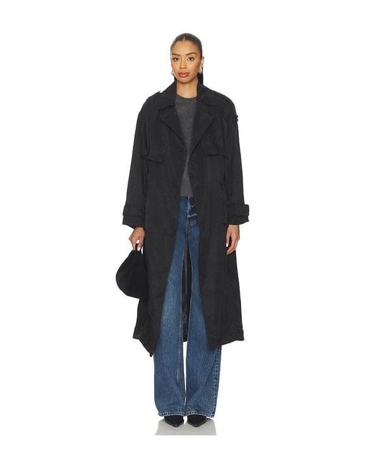 AllSaints Black Mantel Linnie