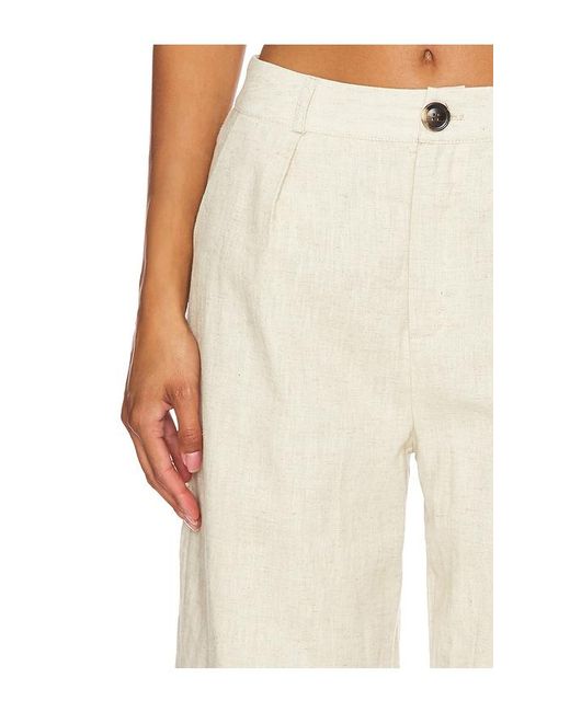 SNDY'S White Hale Linen Pants