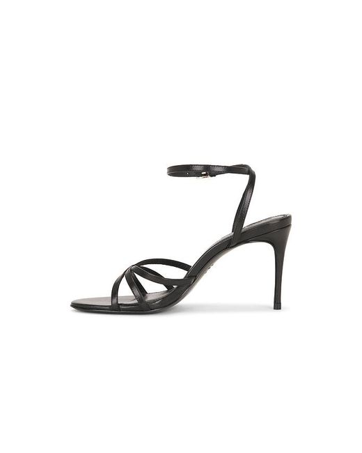 Black Suede Studio White Olie 80 Sandal