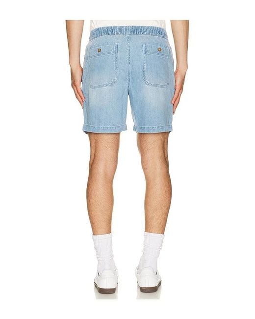 Marine Layer Blue Saturday Denim 6 Short for men