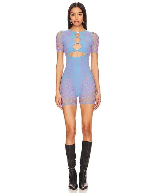 POSTER GIRL Blue Dinero Playsuit