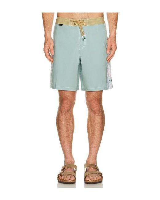 Dark Seas Blue Rincon Boardshort for men