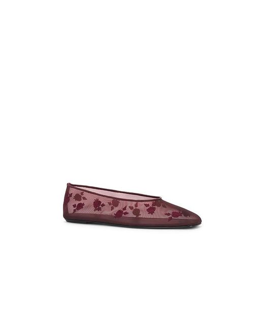 Magda Butrym Red Mesh Ballet Flat
