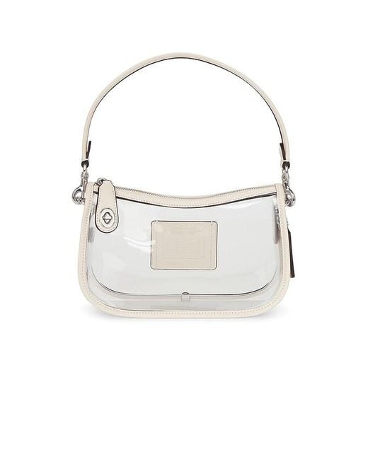 COACH White Swinger Bag