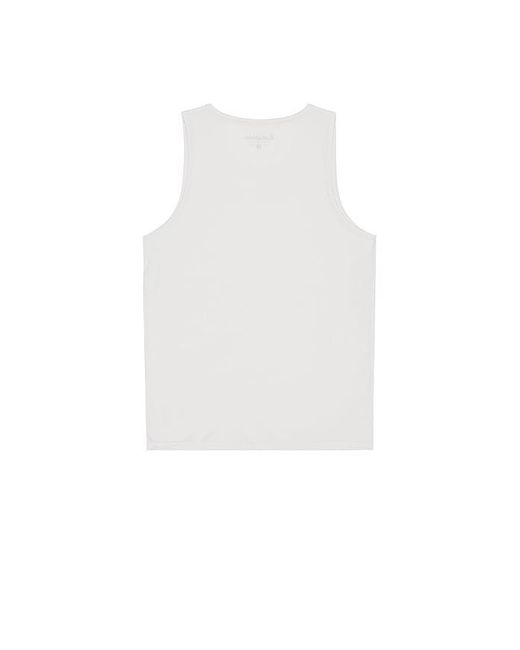 Chubbies White The Morning Run Ultimate Tank for men