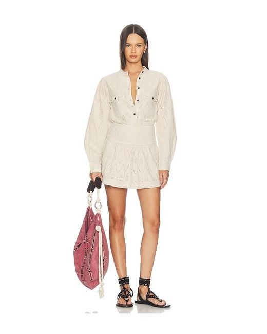 Isabel Marant Natural Kaina Longsleeve Top