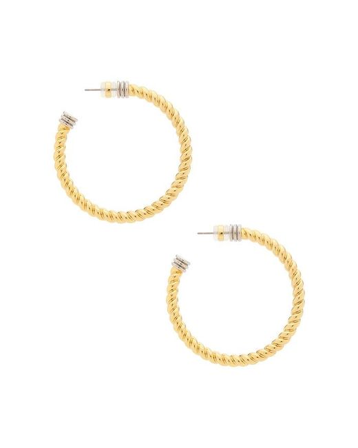 Luv Aj Metallic The Xl Sierra Rope Hoops Eaarring