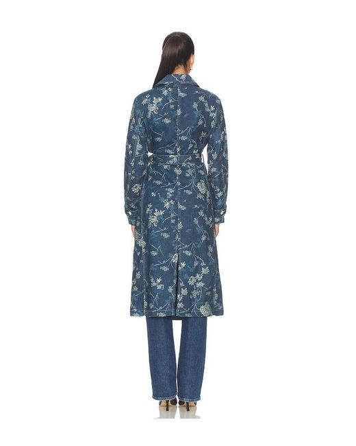 L'Agence Blue 'Agence Bradley Linen Trench