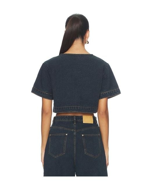 SNDY'S Blue Tilla Denim Top