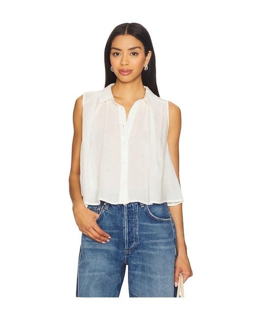 Citizens of Humanity Blue Ambrose Sleeveless Top