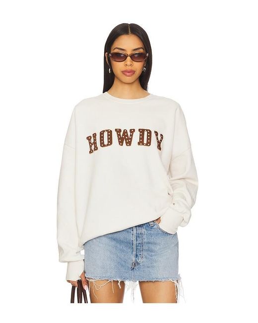 The Laundry Room White Rhinestone Howdy Jumper Sweatshirt