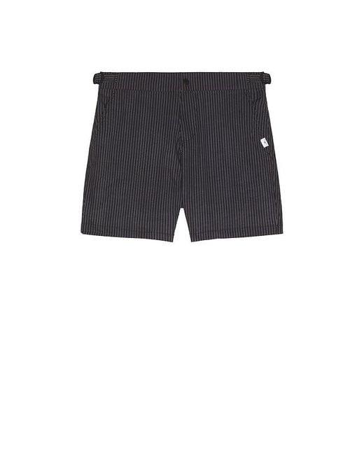 Vintage Summer Blue Micro Seersucker Trunk for men