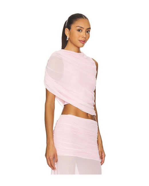 Amanda Uprichard Pink X Revolve Leo Top