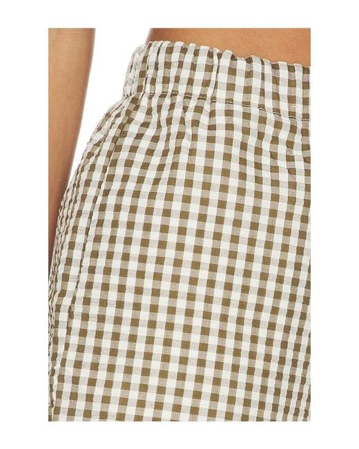 Sanctuary Natural Easy Gingham Shorts