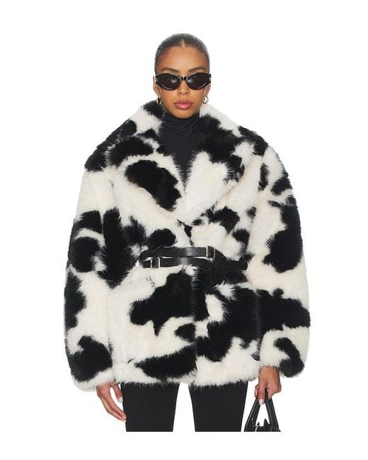 AFRM Black Livingston Faux Fur Jacket