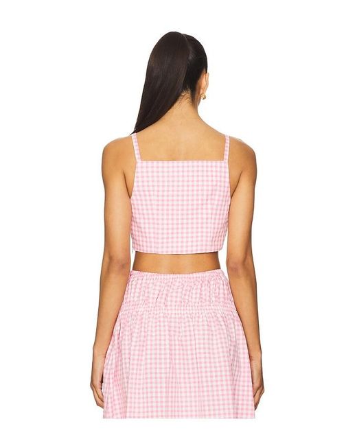 Lovers + Friends Pink Aimee Crop Top
