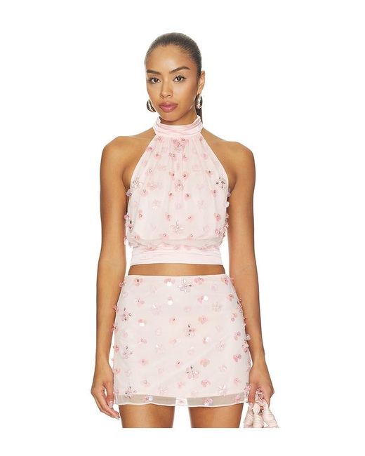 MAJORELLE Red Matilda Top